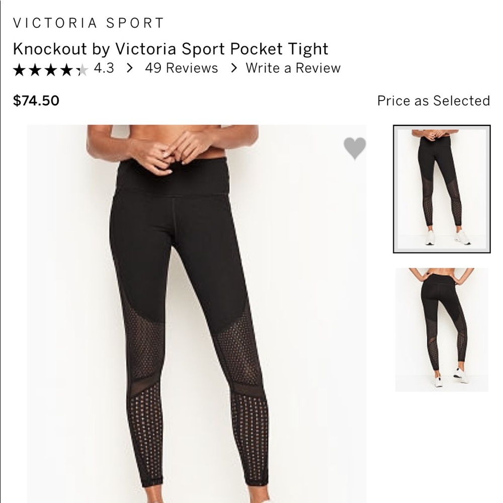 Knockout by Victoria Sport Tight with Pocket